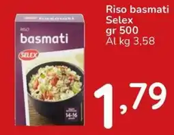 Famila Riso basmati Selex offerta