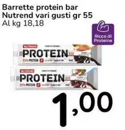 Famila Barrette protein bar Nutrend offerta