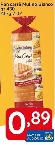 Famila Pan carré Mulino Bianco offerta