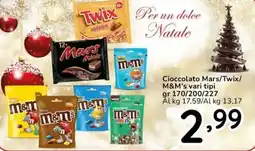 Famila Cioccolato Mars/Twix/ M&M's offerta