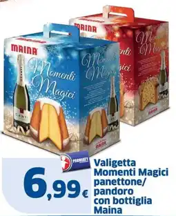 Sigma Valigetta Momenti Magici panettone/ pandoro con bottiglia Maina offerta