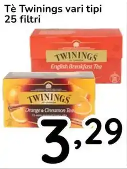 Famila Tè Twinings 25 filtri offerta