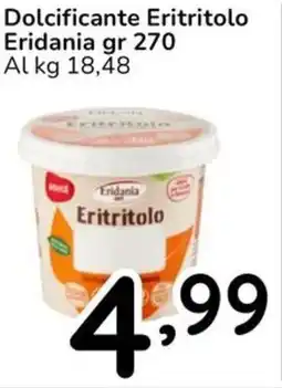 Famila Dolcificante Eritritolo Eridania offerta
