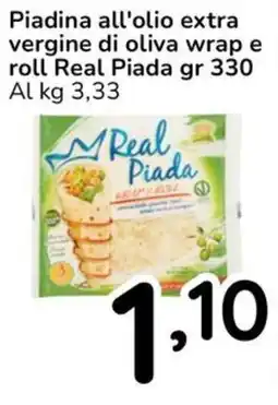 Famila Piadina all'olio extra vergine di oliva wrap e roll Real Piada offerta