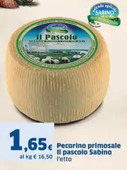 Sigma Pecorino primosale Il pascolo Sabino offerta