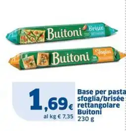 Sigma Base per pasta sfoglia/brisée rettangolare Buitoni offerta
