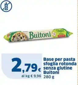 Sigma Base per pasta sfoglia rotonda senza glutine Buitoni offerta
