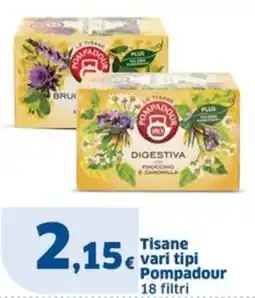 Sigma Tisane Pompadour 18 filtri offerta