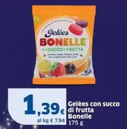 Sigma Gelées con succo di frutta Bonelle offerta