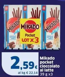 Sigma Mikado pocket cioccolato al latte offerta
