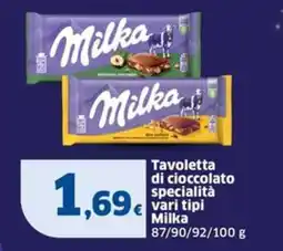 Sigma Tavoletta di cioccolato specialità Milka offerta