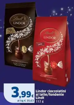 Sigma Lindor cioccolatini al latte/fondente Lindt offerta