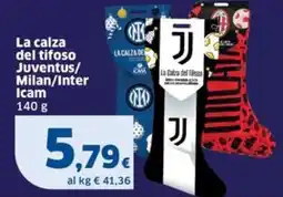 Sigma La calza del tifoso Juventus/ Milan/Inter Icam offerta
