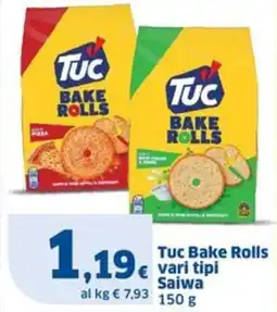 Sigma Tuc Bake Rolls Saiwa offerta