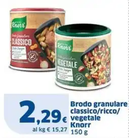 Sigma Brodo granulare classico/ricco/ vegetale Knorr offerta