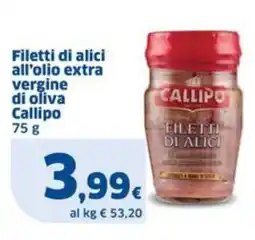 Sigma Filetti di alici all'olio extra vergine di oliva Callipo offerta