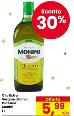 Despar Olio Extra Vergine di oliva Classico MONINI offerta