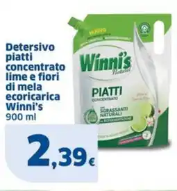 Sigma Detersivo piatti concentrato lime e fiori di mela Winni's offerta