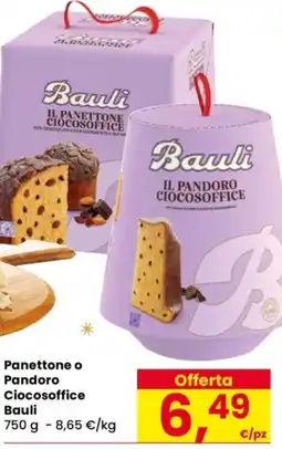 Despar Panettone o Pandoro Ciocosoffice BAULI offerta
