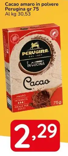 Famila Cacao amaro in polvere Perugina offerta