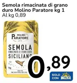 Famila Semola rimacinata di grano duro Molino Paratore offerta