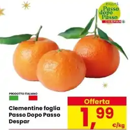 Despar Clementine foglia Passo Dopo Passo Despar offerta