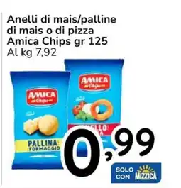 Famila Anelli di mais/palline di mais o di pizza Amica Chips offerta