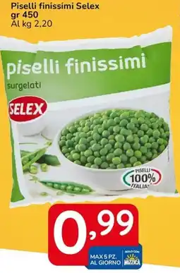 Famila Piselli finissimi Selex offerta
