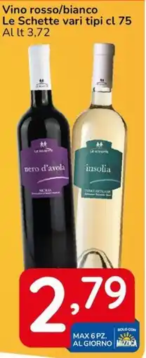 Famila Vino rosso/bianco Le Schette offerta