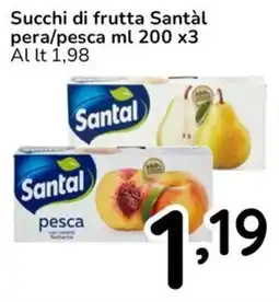 Famila Succhi di frutta Santál pera/pesca offerta
