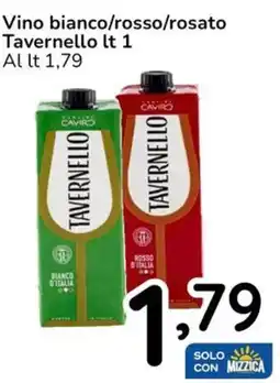 Famila Vino bianco/rosso/rosato Tavernello offerta