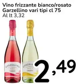 Famila Vino frizzante bianco/rosato Garzellino offerta