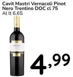 Famila Cavit Mastri Vernacoli Pinot Nero Trentino DOC offerta