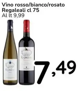 Famila Vino rosso/bianco/rosato Regaleali offerta