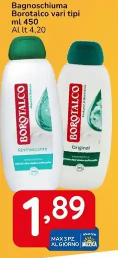 Famila Bagnoschiuma Borotalco offerta