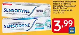 Famila Dentifricio Sensodyne Repair & Protect/ Complete Protection/ Rapid Action/ Sens & Gum offerta