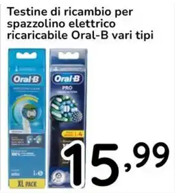 Famila Testine di ricambio per spazzolino elettrico ricaricabile Oral-B offerta