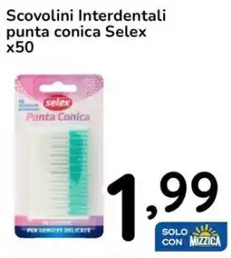 Famila Scovolini Interdentali punta conica Selex x50 offerta
