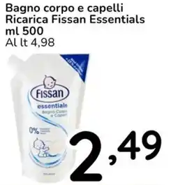Famila Bagno corpo e capelli Ricarica Fissan Essentials offerta