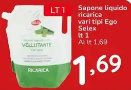 Famila Sapone liquido ricarica Ego Selex offerta