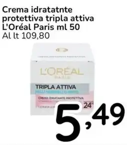 Famila Crema idratatnte protettiva tripla attiva L'Oréal Paris offerta