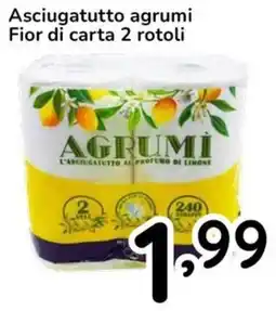 Famila Asciugatutto agrumi Fior di carta 2 rotoli offerta