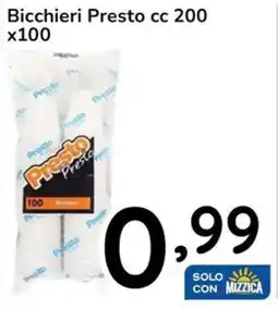 Famila Bicchieri Presto cc 200 x100 offerta