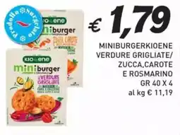 Coal Miniburgerkioene verdure grigliate/ zucca, carote e rosmarino offerta