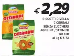 Coal Biscotti divella 7 cereali senza zuccheri aggiunti/ottimini offerta