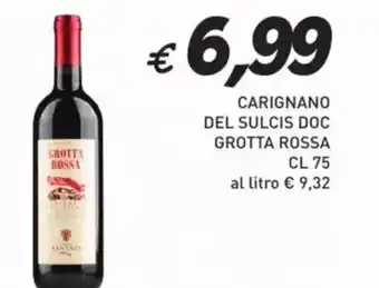 Coal Carignano del sulcis doc grotta rossa offerta