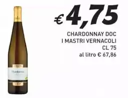 Coal Chardonnay doc i mastri vernacoli offerta