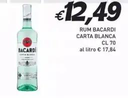 Coal Rum bacardi carta blanca offerta