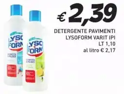 Coal Detergente pavimenti LYSOFORM offerta