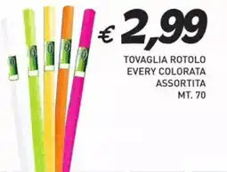 Coal Tovaglia rotolo every colorata offerta